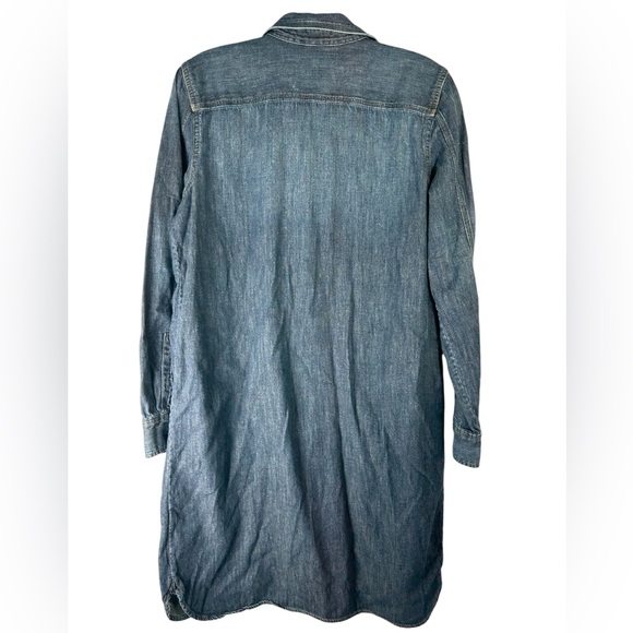 RALPH LAUREN JEANS CO WOMANS SHIRT DRESS LRL BLUE MEDIUM ACADEMIA TEACHER CASUAL - Picture 2 of 11